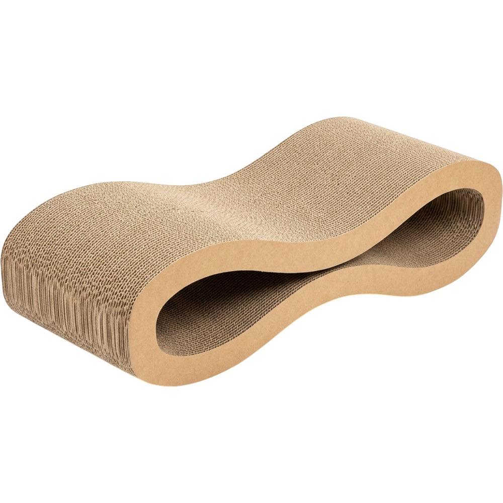 Jmxkb Reversible Wave Corrugated Cat Scratcher 24 Inch Oatmeal - Product view