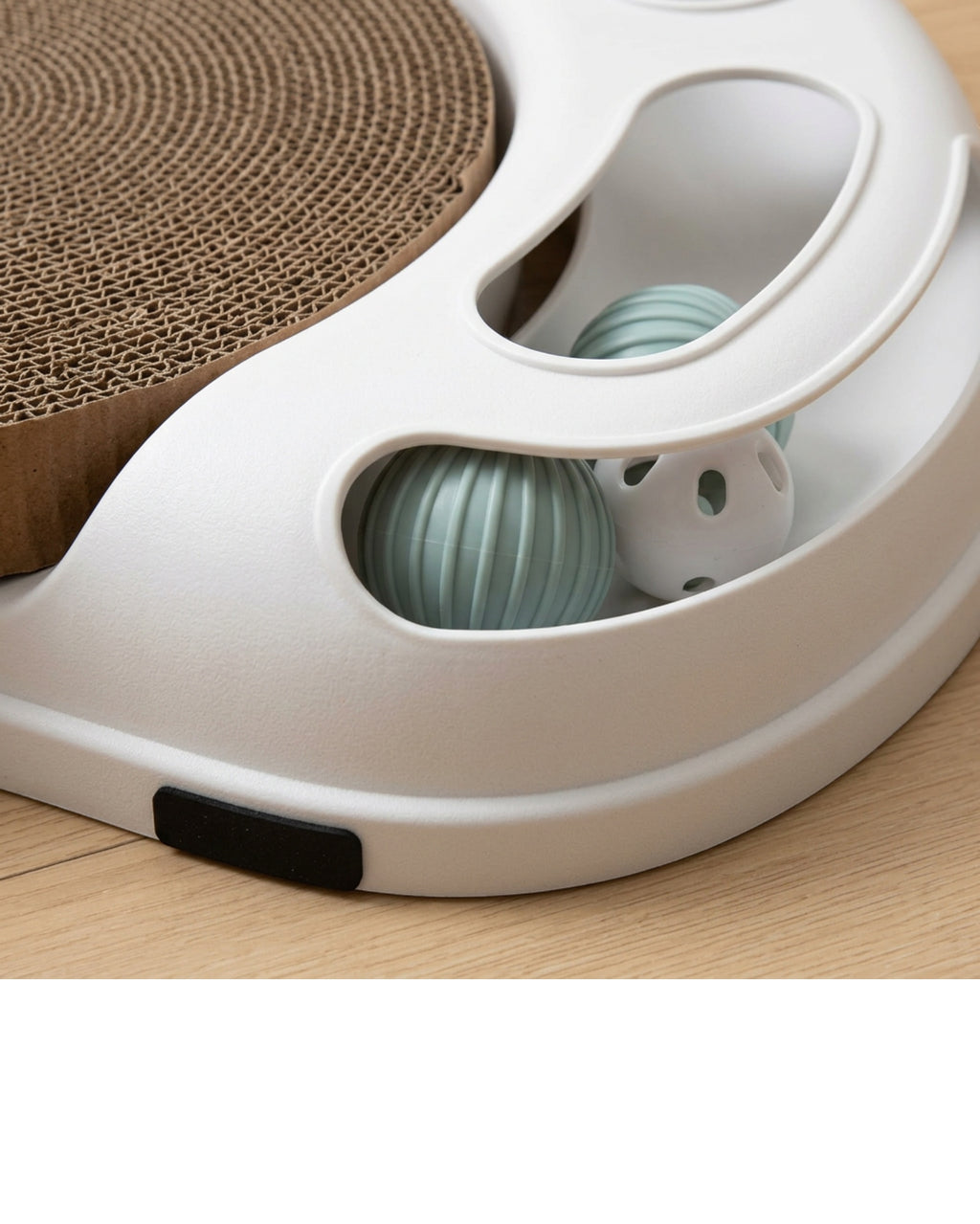 Jmxkb Round Track Corrugated Cat Scratcher 16 Inch Sage - Detail view
