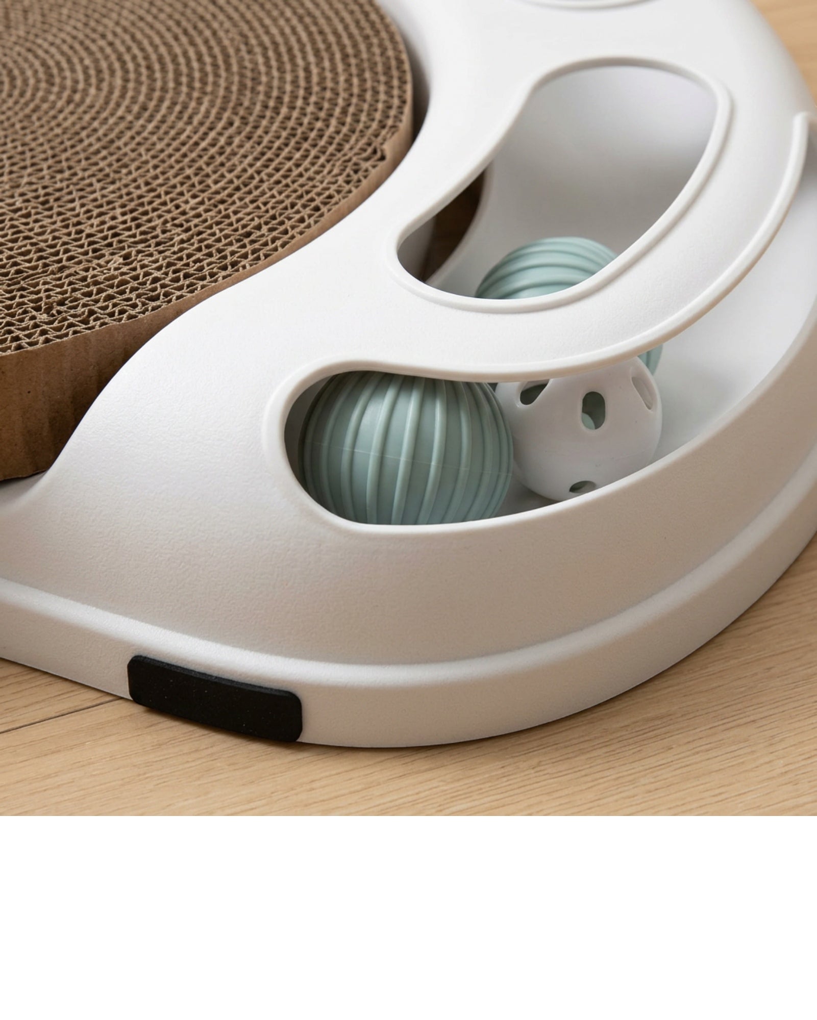 Jmxkb Round Track Corrugated Cat Scratcher 16 Inch Sage - Detail view
